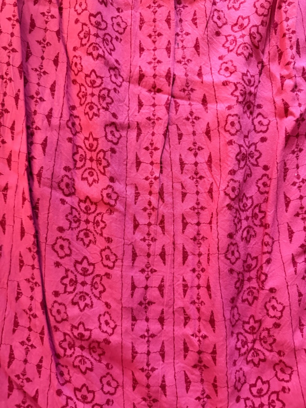 LOFT Fuchsia Printed Sleeveless Tie Top - Picture 5 of 5